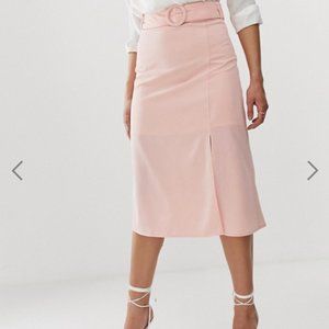 NWT Fasion Union pink midi skirt